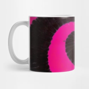 Spiral Pink Black Tie Dye Mug